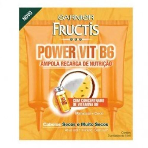 Ampola Fructis Recarga De Nutrição Vitaminada 15ml Ampola Fructis Recarga De Nutrição Vitaminada 15ml