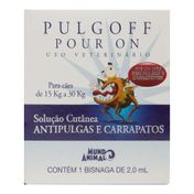 Antipulgas e Carrapatos Pulgoff Pour On 2,0ml de 15 a 30kg