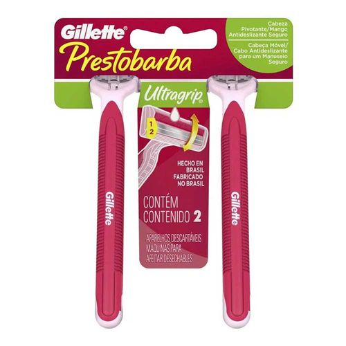 Aparelho de Barbear Gillette Prestobarba Feminino Cabeça Móvel - 2 Unidades Aparelho de Barbear Gillette Prestobarba Feminino Cabeça Móvel - 2 Unidades