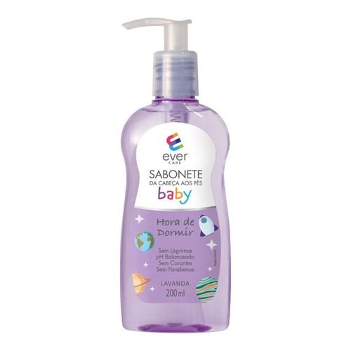 Sabonete Líquido Ever Care Baby Hora De Dormir Lavanda 200ml Sabonete Líquido Ever Care Baby Hora De Dormir Lavanda 200ml