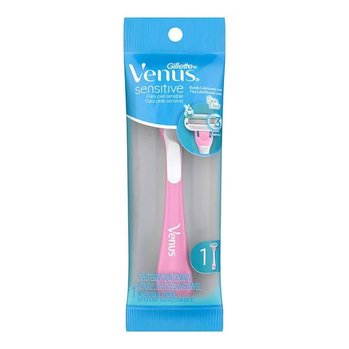 Aparelho de Depilar Descartável Gillette Venus Sensitive 1 Unidade Aparelho de Depilar Descartável Gillette Venus Sensitive 1 Unidade