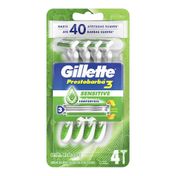 Aparelho de Barbear Descartável Gillette Prestobarba3 Sensitive 4 Unidades