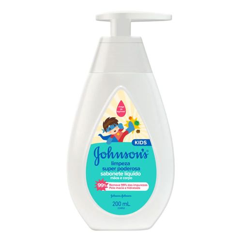 Sabonete Líquido Johnson's Kids Limpeza Super Poderosa 200ml
