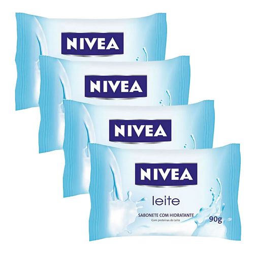 Sabonete Nivea Proteínas do Leite 90g C/ 4 Unidades Sabonete Nivea Proteínas do Leite 90g C/ 4 Unidades