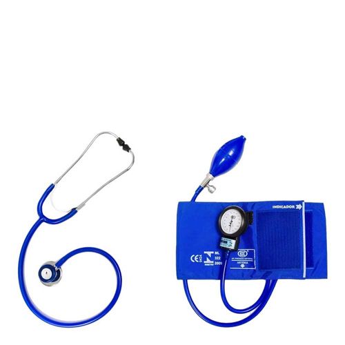 Aparelho De Pressão Com Estetoscópio Duplo Azul Royal Cj0728 Bic Aparelho De Pressão Com Estetoscópio Duplo Azul Royal Cj0728 Bic