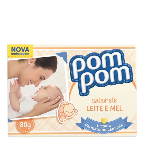 Sabonete Pom Pom Leite e Mel 80g Sabonete Pom Pom Leite e Mel 80g