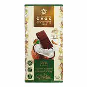 Chocolate 50% Cacau Ao Leite De Coco E Crocante De Coco - Choc Chocolates - 80g