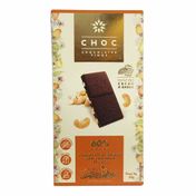 Chocolate 60% Cacau Com Castanha De Caju - Choc Chocolates - 80g