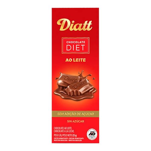 Chocolate Ao Leite Diatt Diet 25g Chocolate Ao Leite Diatt Diet 25g