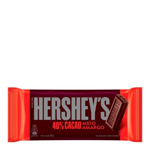 Chocolate Hersheys Meio Amargo 40% 90g Chocolate Hersheys Meio Amargo 40% 90g