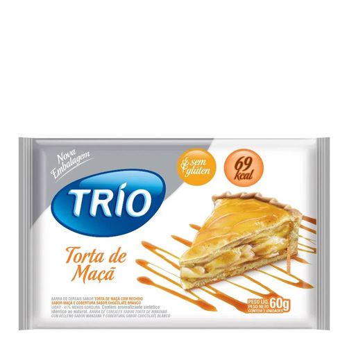 Barra de Cereais Trio Torta de Maça Light 3 Unidades de 20g Barra de Cereais Trio Torta de Maça Light 3 Unidades de 20g