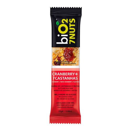 Barra De Cereal Bio 2 Nuts Castanhas e Cranberry 25g