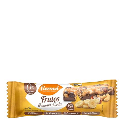 Barra de Cereal Flormel Frutos Banana + Avelã 27g Barra de Cereal Flormel Frutos Banana + Avelã 27g
