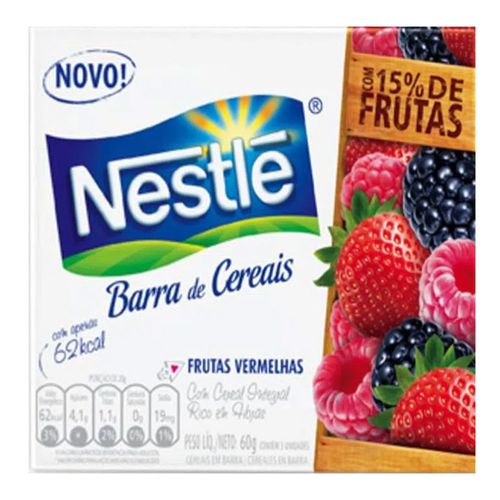 Barra de Cereal Nestlé Frutas Vermelhas 3 Unidades Barra de Cereal Nestlé Frutas Vermelhas 3 Unidades