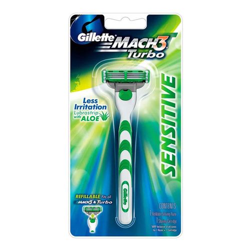 Aparelho Gillette Mach 3 Sensitive Descartável