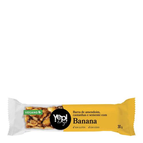 Barra de Castanhas Yep To Go Banana 30g Barra de Castanhas Yep To Go Banana 30g
