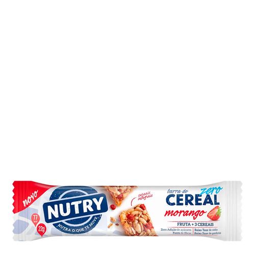 Barra de Cereal Nutry Zero Morango 22g Barra de Cereal Nutry Zero Morango 22g