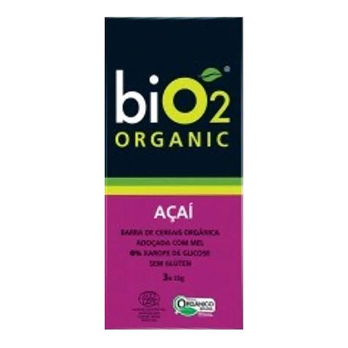 Barra de Cereal Orgânica Bio 2 Açaí 3 Unidades Barra de Cereal Orgânica Bio 2 Açaí 3 Unidades