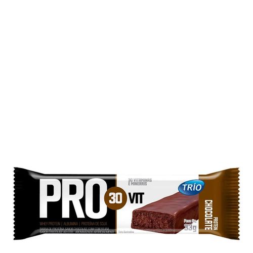 Barra de Proteína Trio Pro30Vit Chocolate 1 Unidade de 33g Barra de Proteína Trio Pro30Vit Chocolate 1 Unidade de 33g