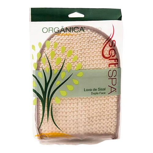 Luva de Banho Orgânica de Sisal Dupla Face