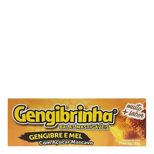 Bala de Gengibre Gengibrinha Mel 40g Bala de Gengibre Gengibrinha Mel 40g