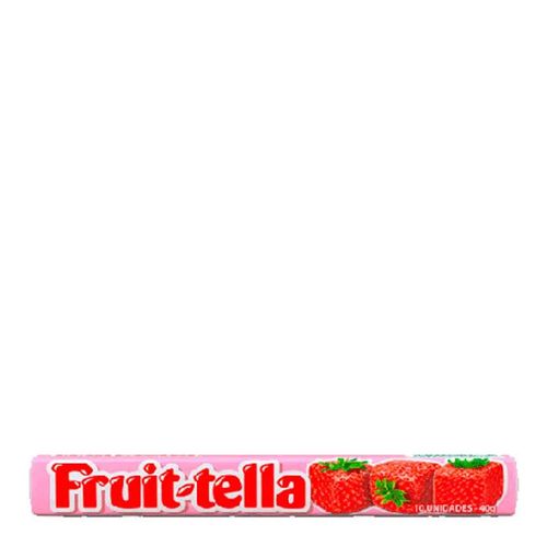 Bala Mastigavel Fruit-Tella Morango 10 Unidades 40g Bala Mastigavel Fruit-Tella Morango 10 Unidades 40g
