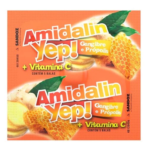 Pastilha Amidalin Gengibre Sandoz 5 Unidades