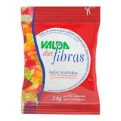 Balas com Fibras Diet Valda 24g