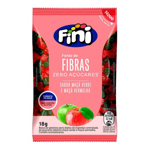 Balas de Gelatina Fini Natural Sweets Fibras 18g Balas de Gelatina Fini Natural Sweets Fibras 18g