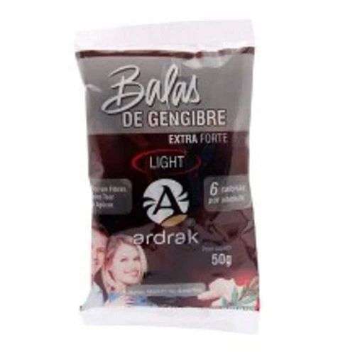 Balas de Gengibre Ardrak Light Forte 50g Balas de Gengibre Ardrak Light Forte 50g