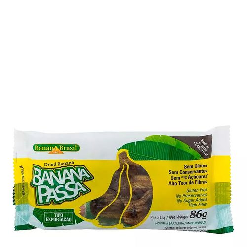 Banana Passa - Banana Brasil - 86g Banana Passa - Banana Brasil - 86g
