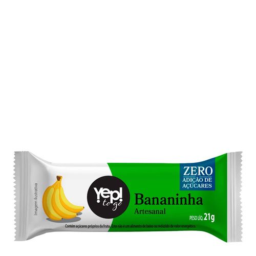Bananinha Artesanal Yep To Go Zero Açúcar 21g Bananinha Artesanal Yep To Go Zero Açúcar 21g