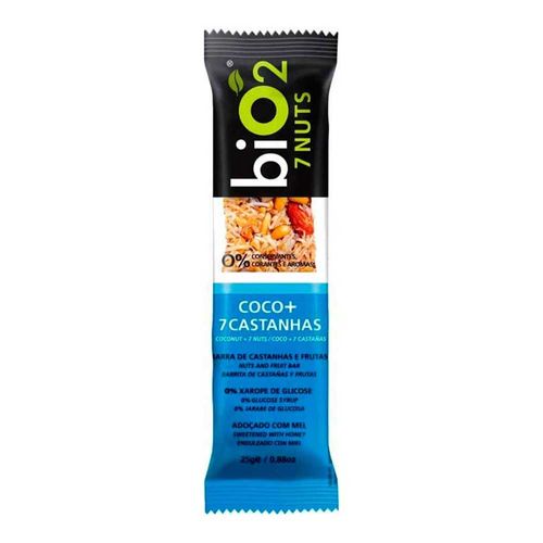 Barra de Castanhas e Frutas biO2 7 Nuts Coco 25g Barra de Castanhas e Frutas biO2 7 Nuts Coco 25g