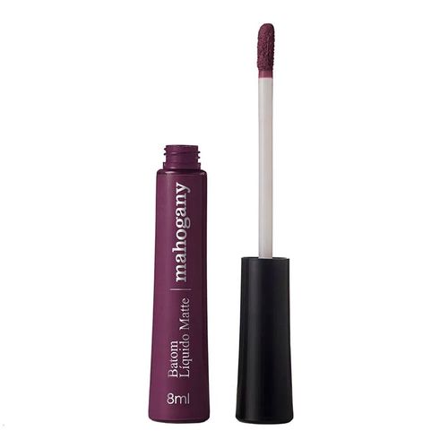 Batom Líquido Matte M Make Up Berinjela Mahogany 8ml Batom Líquido Matte M Make Up Berinjela Mahogany 8ml