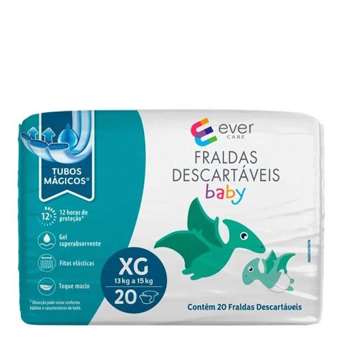 Fralda Descartável Ever Care Baby XG 20 Unidades Fralda Descartável Ever Care Baby XG 20 Unidades