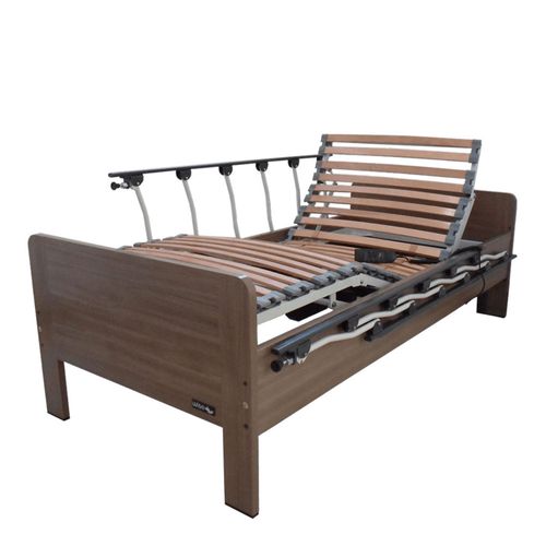 Cama Montreal Teca Itália Com Grades Basculante Wise Comfort Cama Montreal Teca Itália Com Grades Basculante Wise Comfort