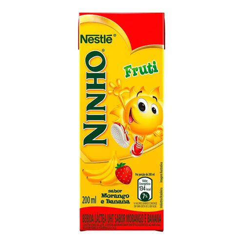 Bebida Láctea Nestlé Ninho Morango com Banana 200ml Bebida Láctea Nestlé Ninho Morango com Banana 200ml