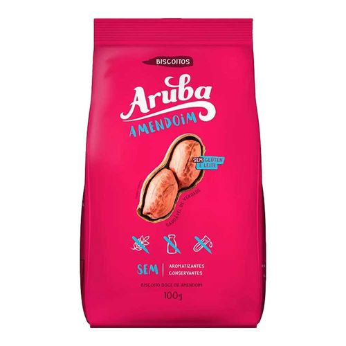 Biscoito de Amendoim sem Glúten - Aruba - 100g Biscoito de Amendoim sem Glúten - Aruba - 100g