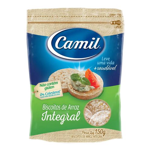 Biscoito de Arroz Integral - Camil - 150g Biscoito de Arroz Integral - Camil - 150g