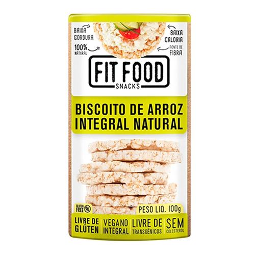 Biscoito de Arroz Multigrãos - Fit Food - 100g Biscoito de Arroz Multigrãos - Fit Food - 100g