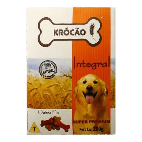 Biscoito Natural para Cachorro Krócão Ossinho Mix - 200gr Biscoito Natural para Cachorro Krócão Ossinho Mix - 200gr