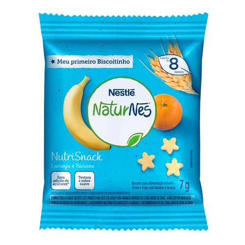 Biscoito Nestlé Naturnes NutriSnack Laranja e Banana 7g