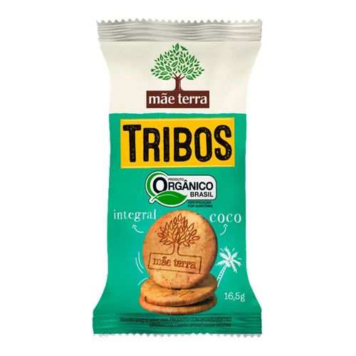 Biscoito Orgânico e Integral Mãe Terra Tribos Coco 16,5g Biscoito Orgânico e Integral Mãe Terra Tribos Coco 16,5g