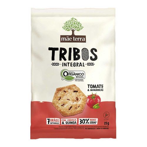 Biscoito Orgânico Tribos Tomate e Manjericão Mãe Terra 25g