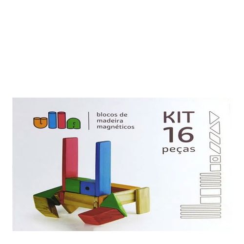 Blocos de Madeira Magnéticos 16 Peças Ulla