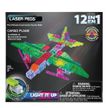 Blocos de Montar Base Luminosa Avião de carga 12 em 1 Laser Pegs