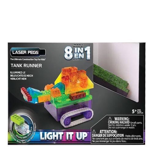 Blocos de Montar Runners Tanque 8 em 1 Laser Pegs Blocos de Montar Runners Tanque 8 em 1 Laser Pegs