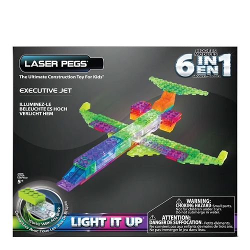 Blocos de Montar ZippyDo Jato executivo 6 em 1 Laser Pegs Blocos de Montar ZippyDo Jato executivo 6 em 1 Laser Pegs