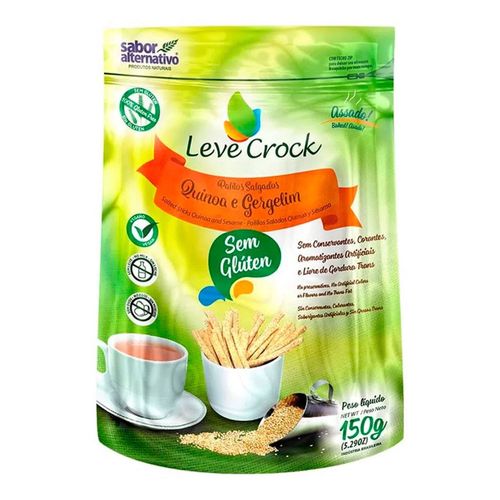 Biscoito Palito Quinoa e Gergelim - Leve Crock - 150g