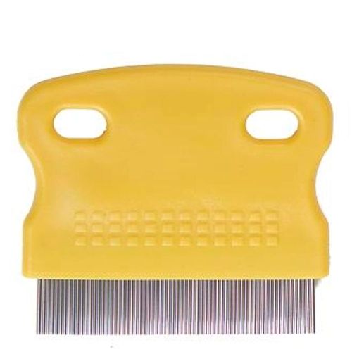 Pente Anti-Pulgas 6 X 5,50 cm Pet Gromming - Amarelo